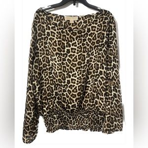 Michael Kors Women’s Long Sleeve Animal Print Size M